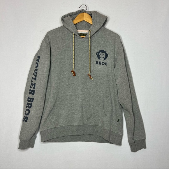 Howler Bros Grey Pullover Fall Winter Hoodie Sweater Mens Size L - Picture 1 of 7